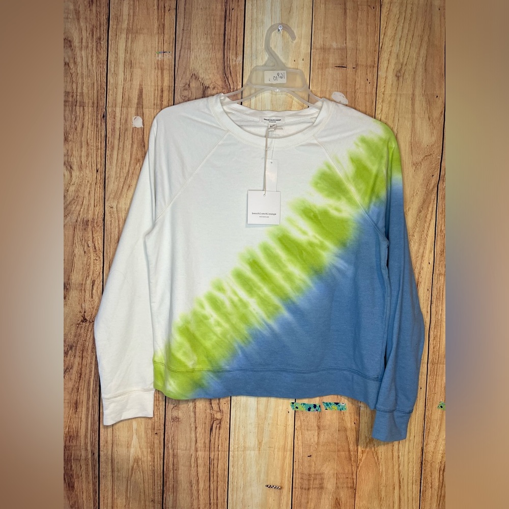 Beach Lunch Lounge Size Small Crew Neck Sweatshirt Tye Dyed NWT